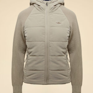 Aeronautica Militare Gesteppte Jacke aus Nylon und Strick