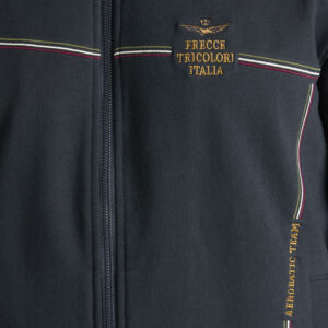 Aeronautica Miliatere Full-Zip-Sweatjacke mit Tricolore – Bild 3
